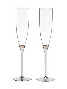 Kate Spade Rosy Glow ChampagneToasting Flute Pair